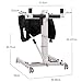 Juodkeo Electric Transfer Lift Chair for Home, Folding Portable Patient Lift with 286LBS Capacity, for Bathroom Shower Toilet Commode Use