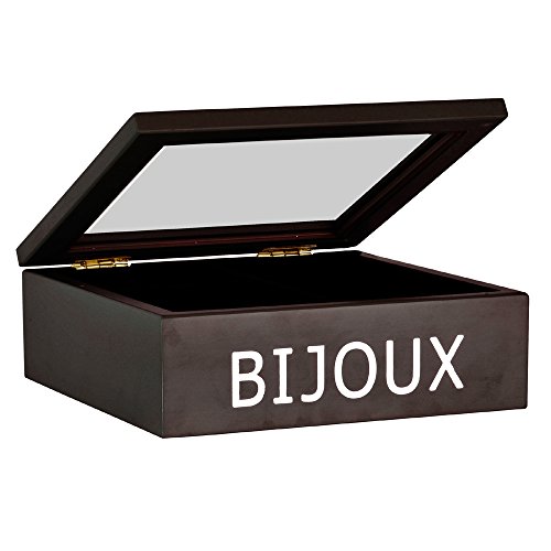 Preisvergleich Produktbild EMDE-868 nbte-0 Schmuckkästchen Schwarz / Chrom