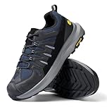 FitVille Women's Extra Wide Fit Trainers, Breathable Walking Hiking Trekking Shoes with Arch Support Wide 6 UK Black