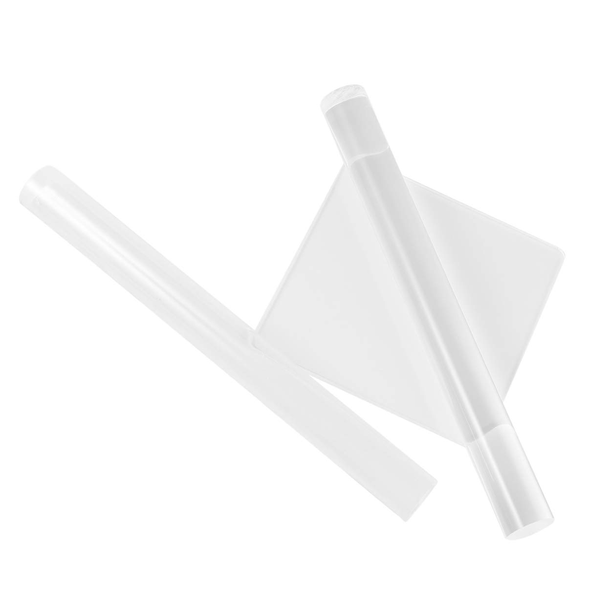 Holibanna 1Set Acrylic Clay Tool Square Shaping Board Solid Hollow Acrylic Rollers Essential Modeling Tools for DIY Clay Crafting Home