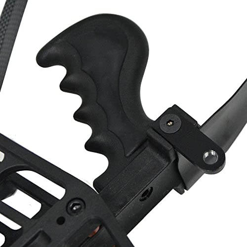 Ameyxgs Archery Compound Bow Dual-Purpose Steel Ball Hunting Bow 45Lbs Triangle Bow Catapult For Outdoor Hunting Fishing (Black) #TOP5