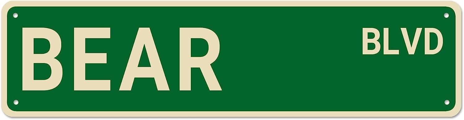 BEAR BLVD Vintage Tin Signs Art Plaque Aluminum for Bedroom Kitchen Garden Wall Bar Club Coffee Hanging Home Decor 4x16 Inch