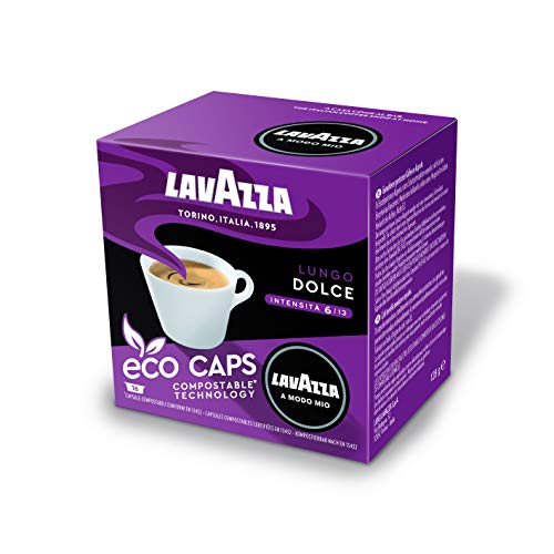 Lavazza A Modo Mio Lungo Dolce Coffee Capsules (5 Packs of 16)