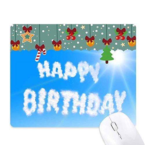 Mouse pad feliz cumpleaños de nubes, el regalo de Navidad perfecto