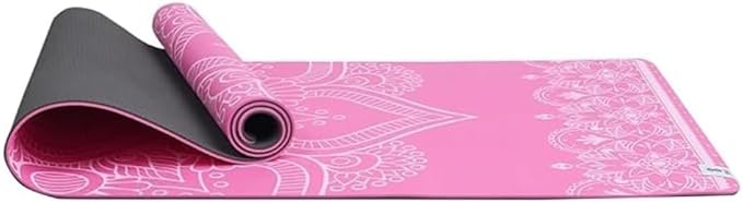 Yoga Mat - Premium 6mm Print Reversible Extra Thick and Large Non Slip Exercise & Fitness Mat for All Types of Yoga, Pilates & Floor Workouts (78