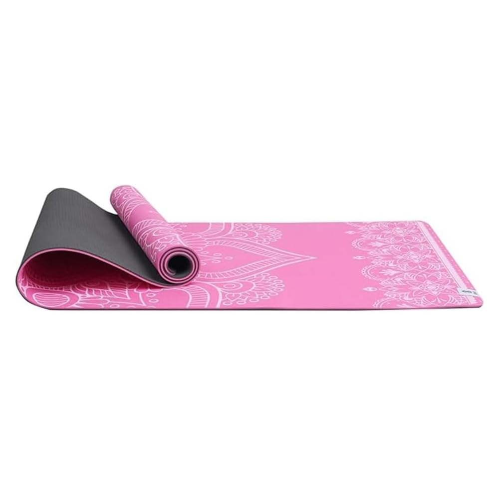 Yoga Mat - Premium 6mm Print Reversible Extra Thick and Large Non Slip Exercise Fitness Mat for All