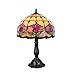 Produktbild Tokira Vintage Tiffany Tischlampen Blume 50 Hoch, Tiffany Tischlampe Antik Original, Glasmalerei Lampen Rote Tulpe Schlafzimmer Nacht Lampenschirme Wohnzimmer