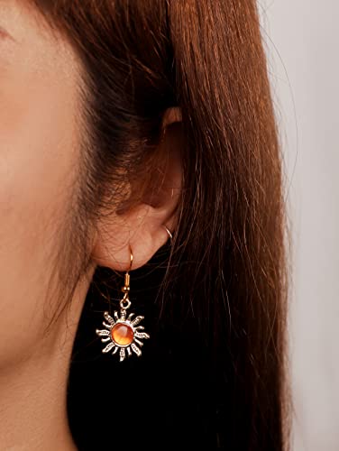 Sacina Boho Gothic Celestial Crystal Sun Earrings, Boho Hippie Earrings, Hippie Jewelry, Christmas Jewelry Gift For Women2