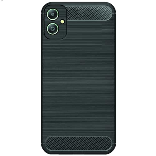 Amazon Brand – Solimo Samsung Galaxy M05 5G Back Cover | Back Case Samsung Galaxy M05 5G | Carbon Fibre Rugged Armour (Black)- Best and cheap mobile covers in India