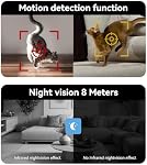 Home Security Camera with 4.3" Screen, Two Way Video Call Function for Elderly, Baby and Pets, 1080P HD with Motion Detection
