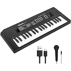Shayson Piano pour Enfants Keyboard 37 Touches Clavier Musical Electronique avec Microphone Jouets de Musique éducatifs… - Les Beatles, Paul McCartney, John Lennon, RIngo Starr, George Harrison