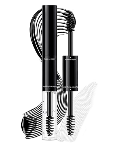 Erinde 24H Clear Eyebrow Wax Brow Gel, 2 in 1 Sculpt Brows & Tinted Brows Mascara,Waterproof Brow Lamination Gel Clear, Long Lasting Natural Eyebrow, Lightweight Eyebrows Styling gel Cruelty-Free 03# BLACK
