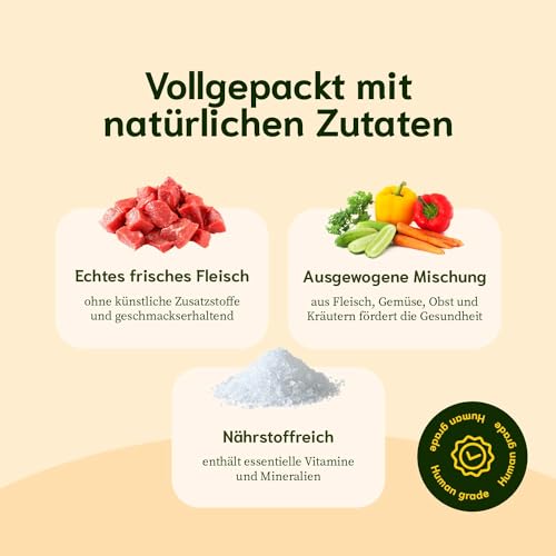 Chōmi Dog Super Sausage Fresh Lamb & Veggie 8-er Pack | (200g x 8) | Nassfutter Für Hunde | Lammwurst für Hunde | Erwachsene | Getreide- und konservierungsmittelfrei | Mit Meeresalgen | Barf