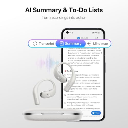 viaim OpenNote Open-Ear AI Note Taker and Voice Recorder Earbuds - image 4