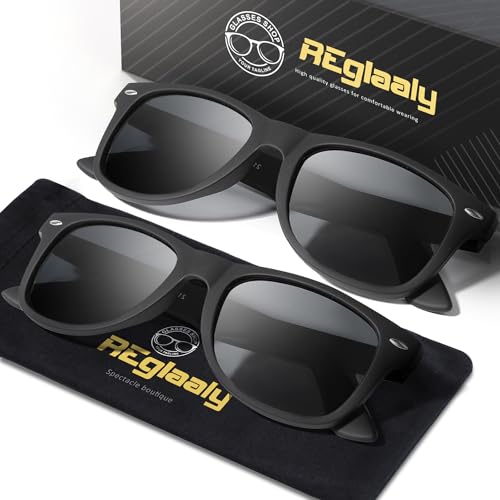 Reglaaly Sunglasses Men and Womens, Polarized Sunglasses for men with UV Blocking Semi-Rimless Frame for Driving & Hiking