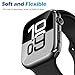 [2 Pack] JULK 46mm Black Case with Screen Protector for New Apple Watch 11 (2025), Slim Guard Bumper, Full Coverage Soft TPU Protective Cover for iWatch Series 11/10 46mm (1 Black + 1 Transparent)