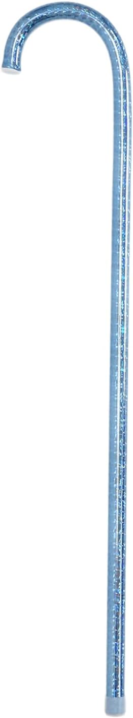 YiZYiF Jazz Dance Cane Performance Crutch for Halloween Parties Cosplay Stage Performance Silver Pink One Size image 5