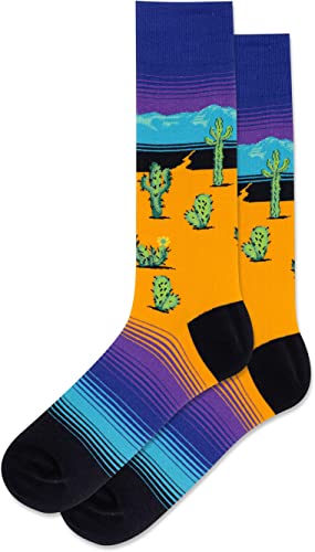 Hot Sox Mens Desert Scenic Crew Sock