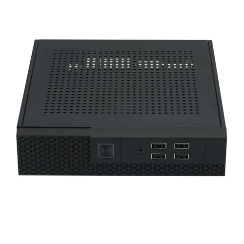 TX07 ITX HTPC Desktop Computer Chassis HTPC Marco Caso Disipación Calor HTPC Caso para Video Casero Computadora