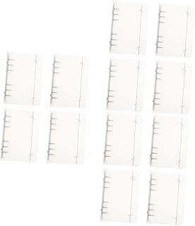 TEHAUX 12 Peças Capa Protetora A5 Capa De Fichário De Poupança 6 Furos Fichário De Caderno Fichário De 6 Furos Fichário De Diário Recarregável Capa De Fichário De 6 Furos Capa Protetora