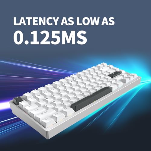 Image of IROK MG75PRO 81 Keys Wired Magnetic Switch Mechanical Keyboard, Hall Effect, 8KHZ /ARGB /CNC Aluminum, Gasket Structure Gaming Keyboard(Silver