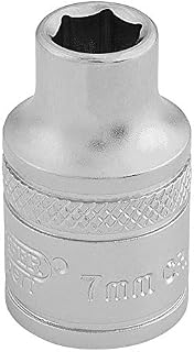 Draper 16539 3/8-Inch Square Drive 6 Point Metric Socket, 13mm Size , Blue