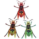 3 colgantes de hierro forjado para pared, diseño de abeja de miel, decoración de jardín, valla de jardín, adorno creativo