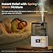 BOXING Warm and Cool Mist Humidifiers for Bedroom Large Room Home,Air Humidifier with Remote,Top Fill Ultrasonic Diffuser Humidifier with humidistat,Quiet Sleep,Timer,Auto Shutoff,BPA-Free,Filter,4.5L