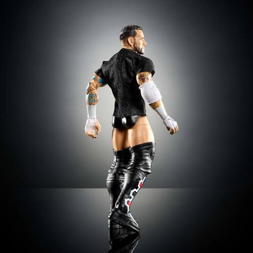 Mattel WWE Elite Action Figure & Accessories, Series #115 6-inch Collectible CM Punk with 25 Articulation Points & Swappable Hands - Image 4