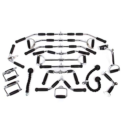 LHXFAN Corde Triceps,Corde de Traction,LAT Tige de Traction,Poignée en V Barre,Bande de résistance, Accessoire de tirage,Accessoires de Gym Multifonctionnels,Gym ou Maison - Guêtres Cover