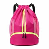 Waterproof Sports Drawstring Backpack, Bolsa Esportiva Feminina Impermeáve