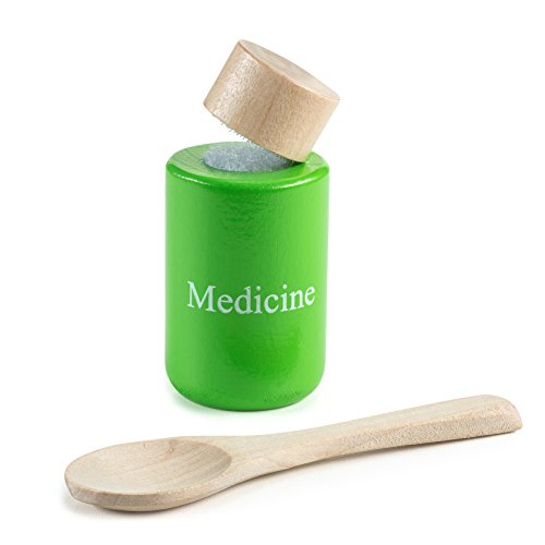 Kiddie Lark Wooden Toy Doctor Kit For Kids By Pretend Medical Play Set For Boys & Girls | Learning & Educational Role Play Set For Children & Older Toddlers | Safe & Certified Wood Pieces #TOP2