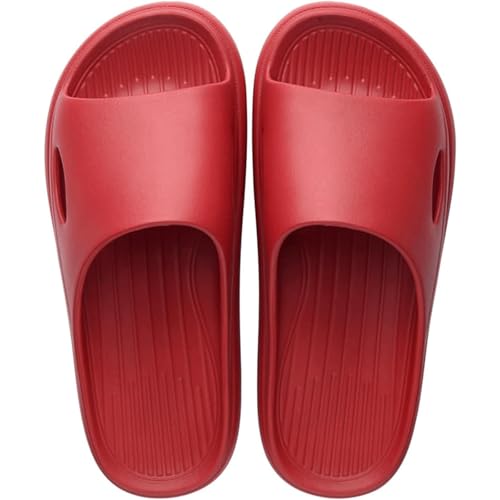 QWPYDXN Pantuflas de Ducha Zapatilla de Ducha para Parejas, Zapatillas de casa con Suela Gruesa Acolchada, Zapatos Antideslizantes con Punta Abierta, Zapatillas deslizantes para baño