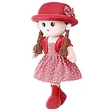 DESIGN MIGNON : Notre poupée est conçue comme une vraie fille, portant une jolie robe, des tresses épaisses et un chapeau. Elle est mignonne et charmante. Vous pouvez la prendre pour se réconforter, s'endormir, s'embrasser et devenir la meilleure amie dans la vie.