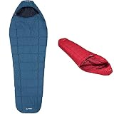 VAUDE Schlafsäcke Sioux 800 SYN, Baltic sea, one Size, 121263340020 & Damen Schlafsäcke Sioux 800 S SYN, Dark Indian red, 4 x 28 x 22 cm, 121276520020
