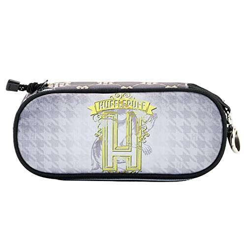 Harry Potter Emblem Hufflepuff-Pencil Case, Grey, 21 x 10 cm - Image 2