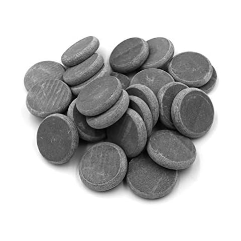Koltose by Mash 25 Round Stones for Rock Painting - Bulk 5.2 cm Diameter Perfectly-Round 100% Natural Basalt Stone Canvases, Flat, Super Smooth Cover