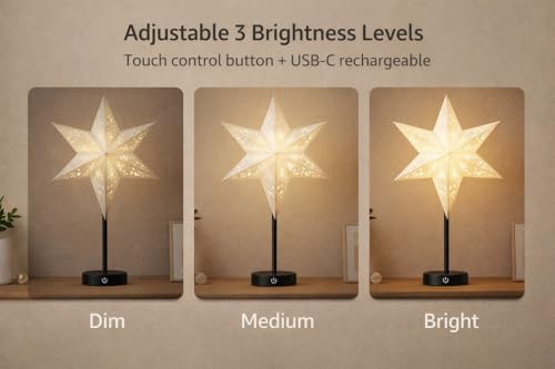 Support de lampe LED rechargeable tactile avec port USB-C pour maison - 6