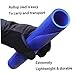 Veesper Sledge Snow Carpet Sled Plastic Sledge Roll Up Flying Carpet Sled, Lightweight Snow Sledge Portable Snow Rolling Slider for Children Adult, 53x18 Inches (Blue)