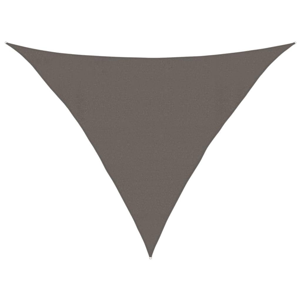 vidaXL Sunshade Sail - High-Density Polyethylene Material, Anthracite, Triangular Shaped, 160 g/m², 4x4x5.8m Size with Easy Assembly — image 1
