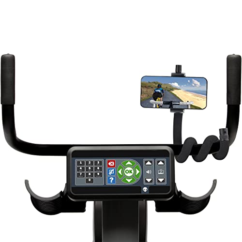 Uogw Stroller Phone Holder for Parent and Baby,Universal 20inch Length Flexible Gooseneck Phone Stand for Stroller,Treadmill,Spin Bike,Shopping Cart,Car,Kitchen,Compatible with iPhone, Android(Black)