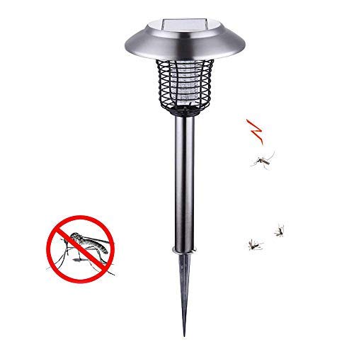 YUEFF Waterproof Mosquito Killer,Bug Zapper Solar Panel, Mosquito Killer Trap, Garden Lawn Decoration Lighting Outdoor Light