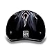 Daytona HELMETS Motorcycle Half Helmet Skull Cap- Cross Bones 100% DOT Approved