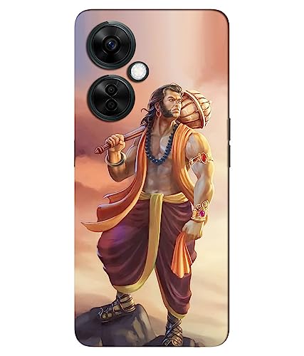Image of Lord ''Hanuman Ji-Bajrangbali'' Printed Hard Mobile Back Cover & Case for OnePlus Nord CE 3 Lite 5G, Designer | Protective & Premium Cover & Case