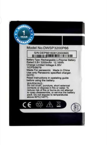Image of Original DWSP3200P66 Battery for Panasonic P66 Battery with 1 Year Warranty**** (SEPGT6)