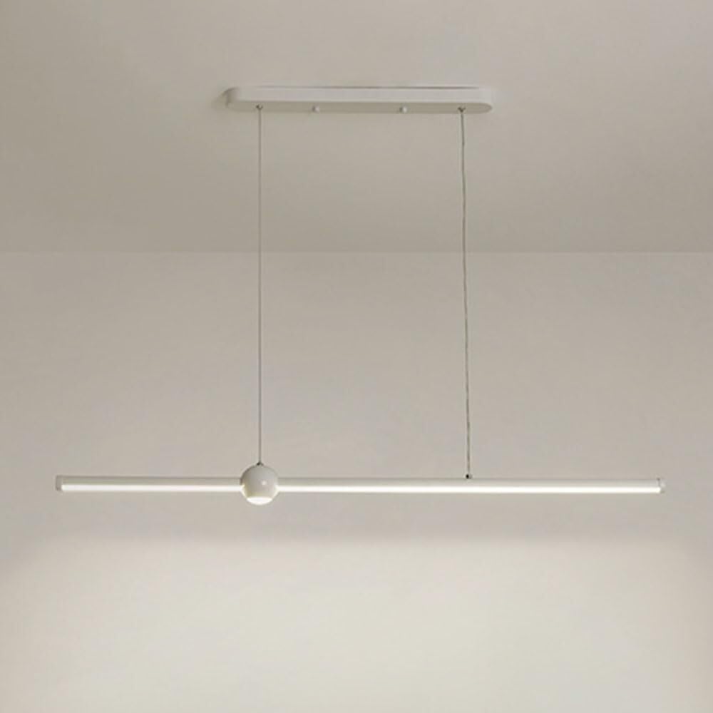 Vfdaswqq White Lamp, Strip Linear Pendant For Long Light Living Room Bedroom Bedside(,80Cm)