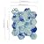 5 Sheets Ink Blue Hexagon Glass Mosaic,Pool Tiles,12" x 10" Kitchen Backsplash Tile