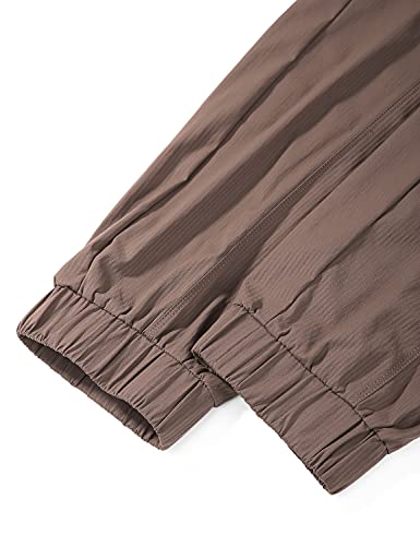 CRZ YOGA Calça de corrida esportiva feminina leve – Calça de caminhada casual de cintura alta para a
