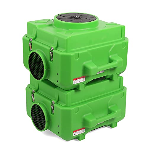 Image of MOUNTO HEPA500 Commercial 500cfm HEPA Air Purifier Air Scrubber Negative Air Machine with Variable Speed Roto-Molded Green