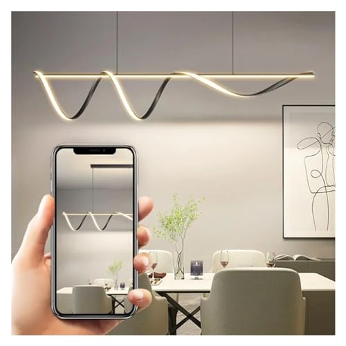 Lustre LED dimmable lampe suspendue moderne pour table centrale - 3